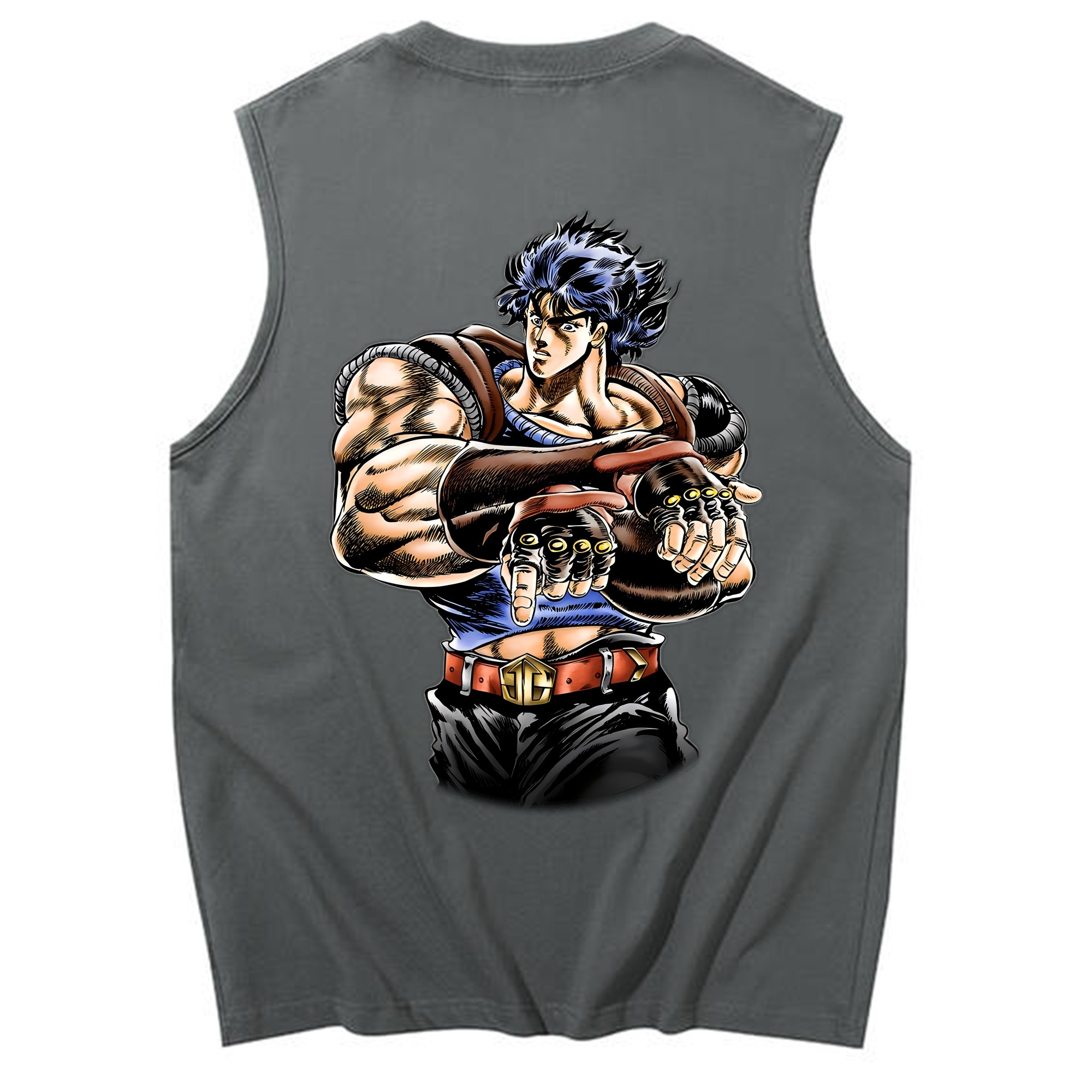 （画像用） ジョジョの奇妙な冒険 /ジョナサン?ジョースター JoJo's Bizarre Adventure Jonathan Joestar コットン100％タンクトップ（背面プリント）